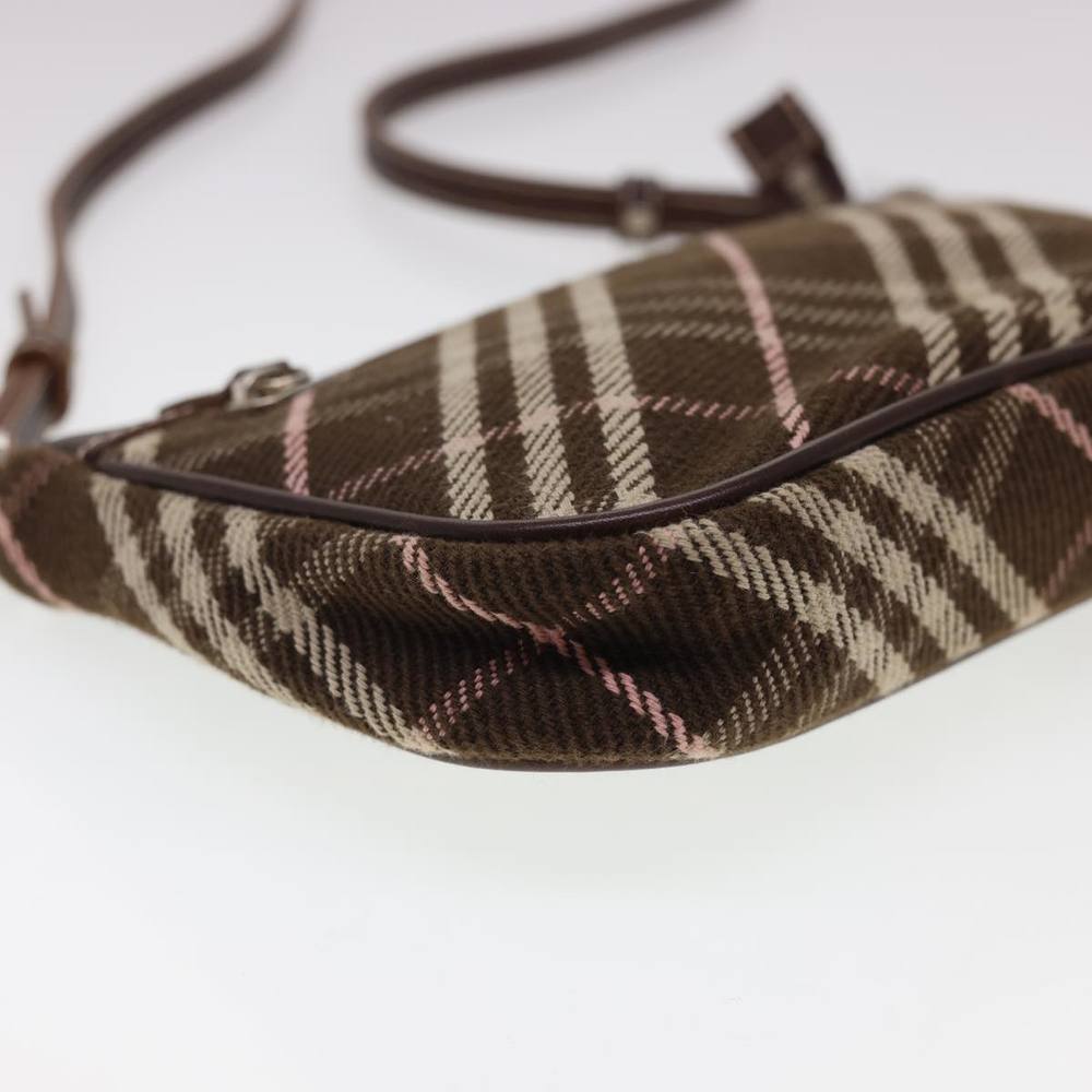BURBERRY Nova Check Blue Label Shoulder Bag Canvas Brown Auth 40095 - Picture 16 of 16